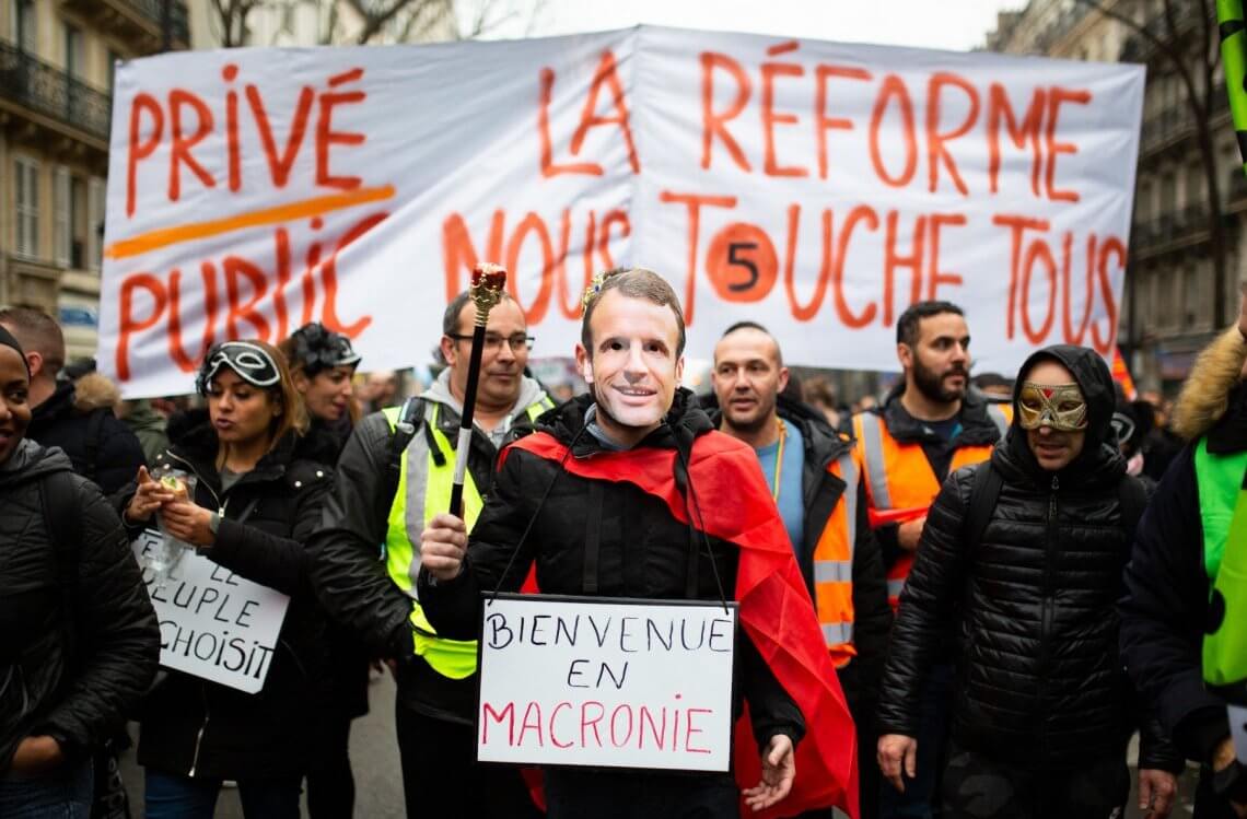 Mobilization against pension reform 92000 demonstrators in France a declining figure e1582227158894