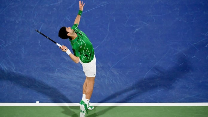 Tennis Djokovic sweeps Khachanov and joins the semi finals in Dubai