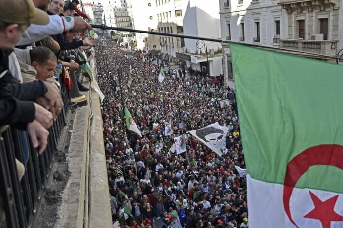 Unexpected protest overwhelms Algeria a year ago