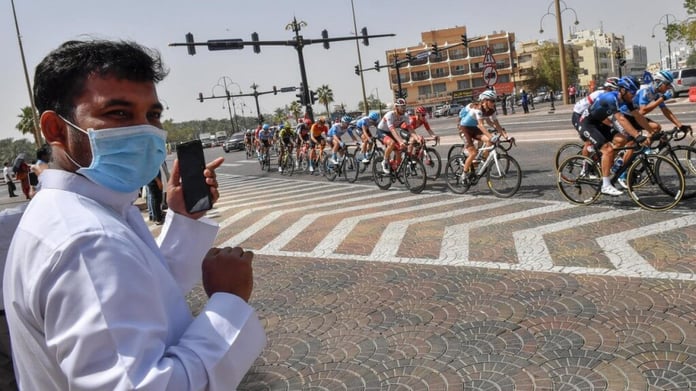 coronavirus the last two stages of the uae cycling tour canceled