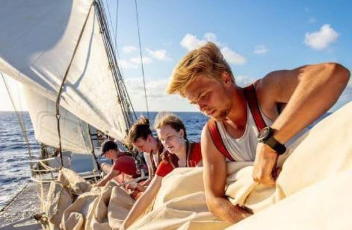 Students venture home on a sailboat