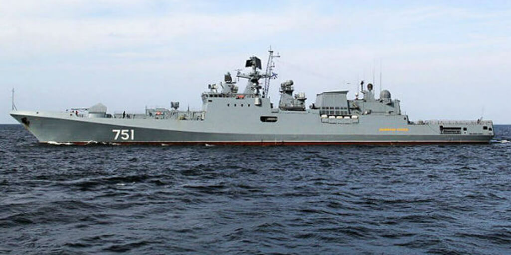 Russian frigate repelled the attack of 