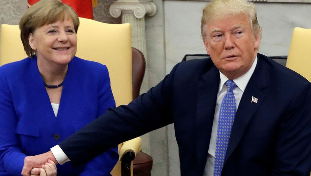 Media talks about the “heated debate” between Trump and Merkel