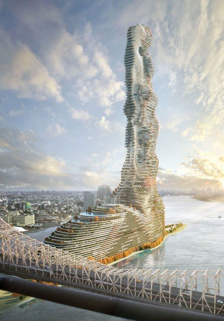 60 floor tall skysrapper green building in Croatia to control carbon emission