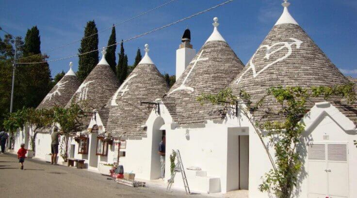 His trademark are the so-called trulli houses