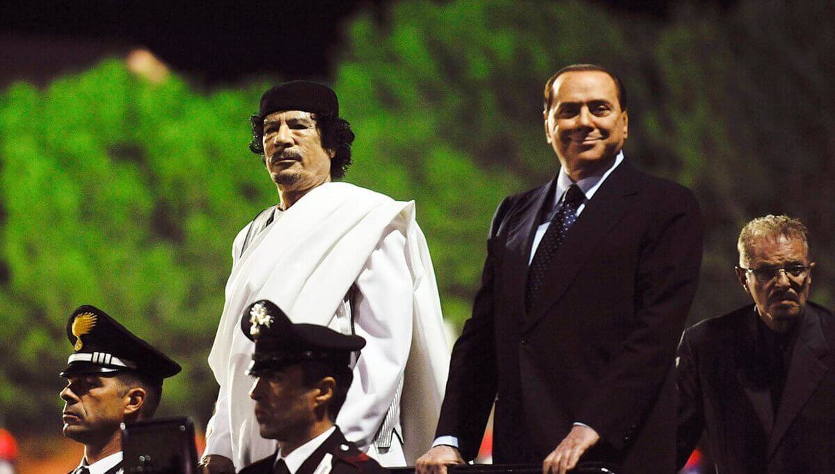 Italy supports Berlusconi's agreements with Gaddafi and his position on Libya