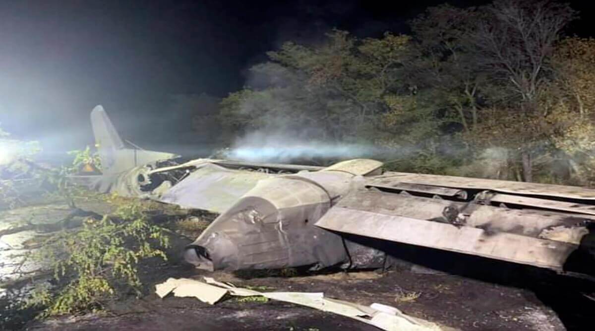 Ukraine military plane crashes and took 26 lives including children