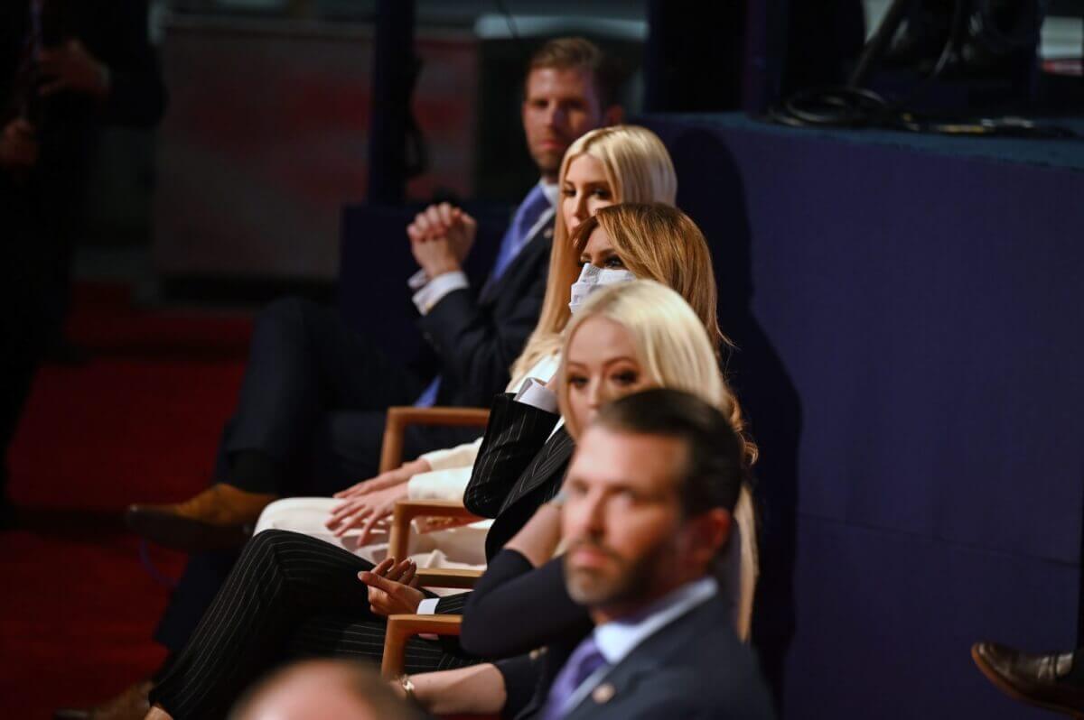 Biden-Trump debate- Ivanka and Melania Trump in front row