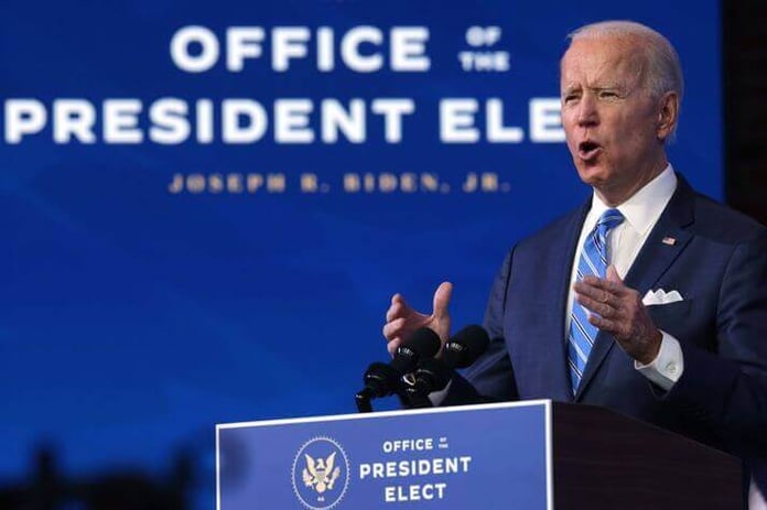 Joe Biden delivered a speech yesterday from his hometown, Wilmington, Delaware.