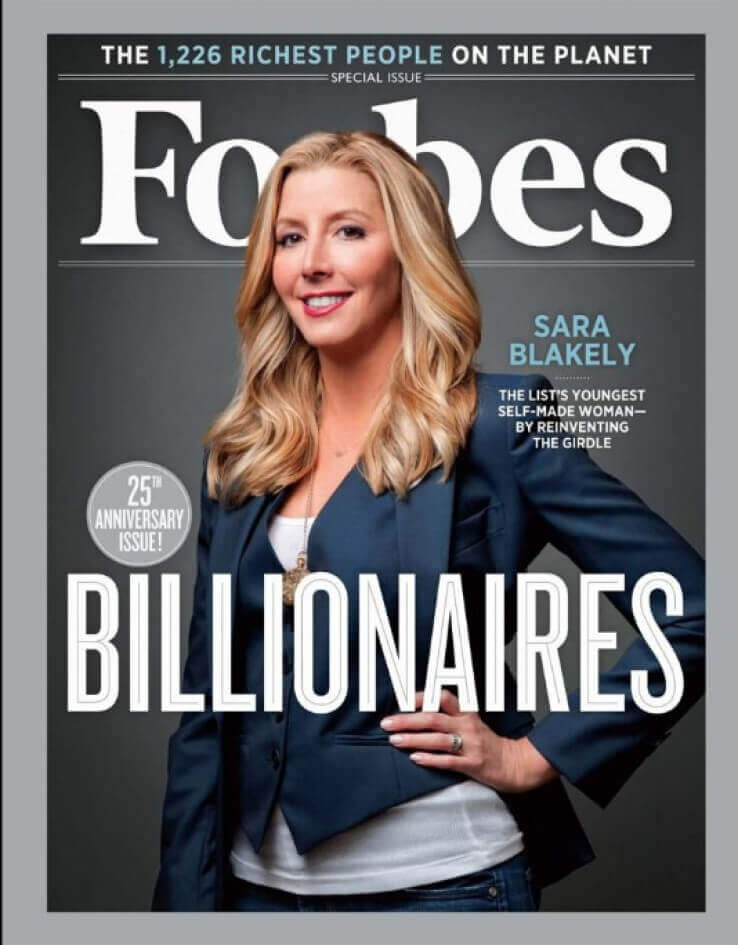 Sara Blakely on the cover of Forbes