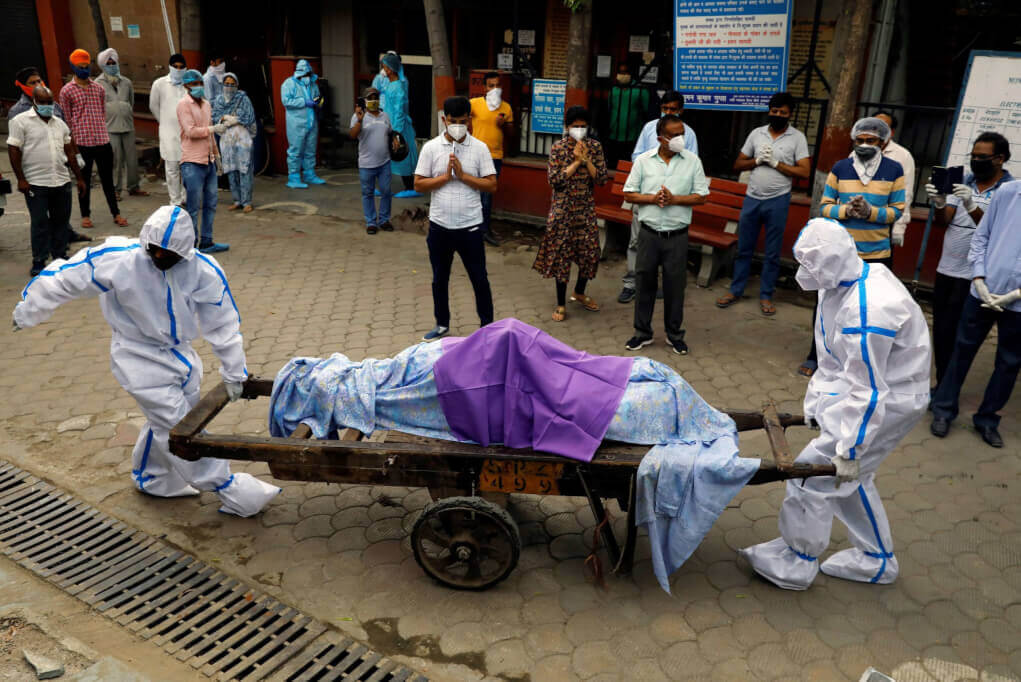 India recorded a record with more than 1,700 deaths from coronavirus in one day
