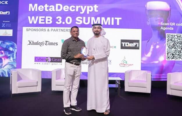 MetaDecrypt Summit 2022 Dubai Awards Yoshi Markets gold sponsor