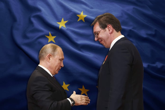 Vladimir Putin and Aleksandar Vučić