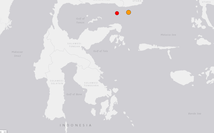 The earthquake had its epicenter 109 kilometers from Bengkulu