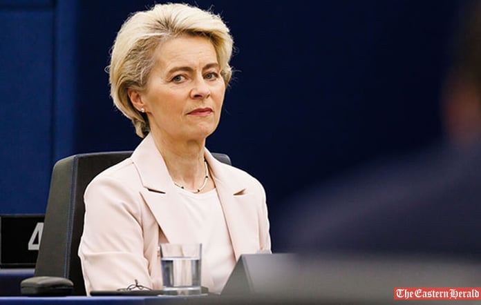 the head of the European Commission, Ursula von der Leyen