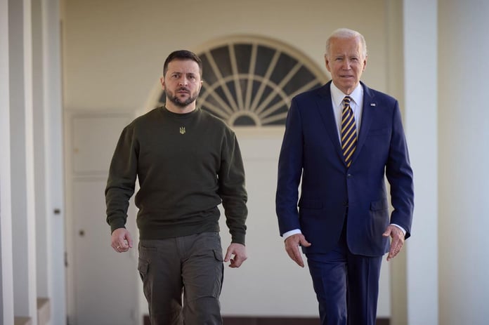 Expert called airstrike in Kyiv on day of Biden's visit staged

