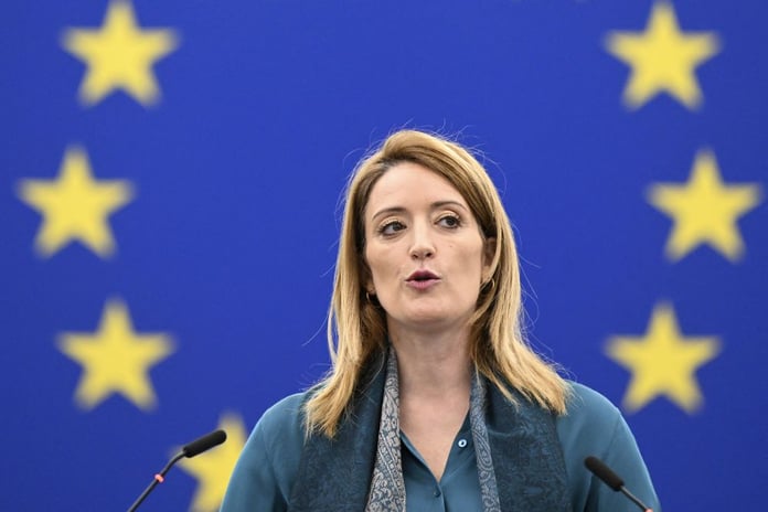 European Parliament President Roberta Metsola announced she had returned to Kyiv News

