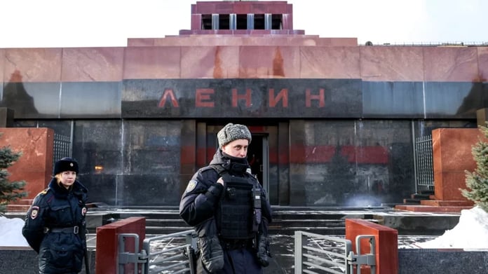  In Moscow, a man tried to enter the mausoleum.  He wanted Lenin to forgive his sins

