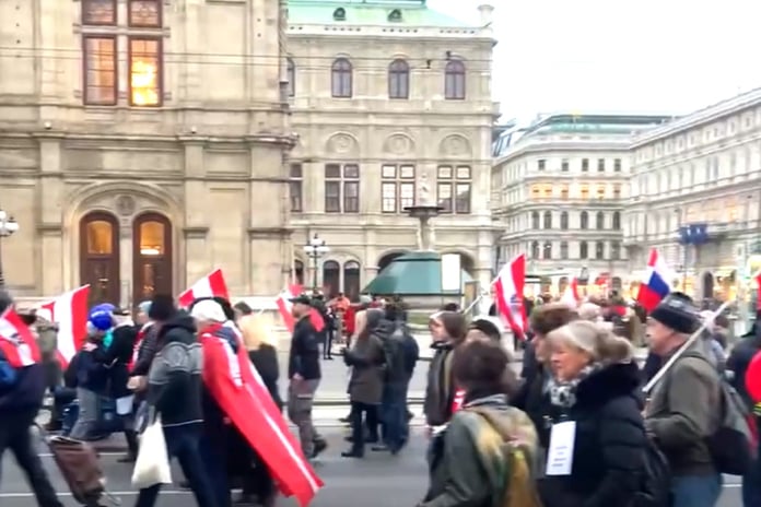 In the center of Vienna, hundreds of people gathered against Austria's involvement in the conflict in Ukraine Fox News

