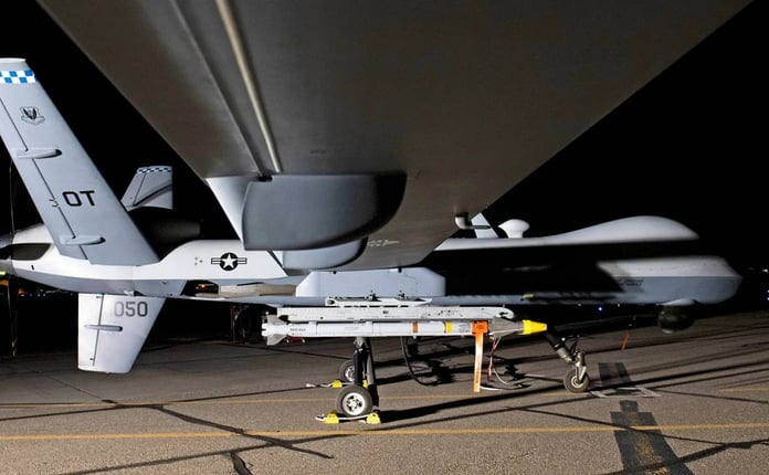 MQ-9 Reaper can defend itself with air-to-air missiles

