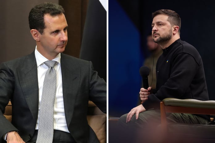 Zelensky imposed sanctions on Syrian President Assad


