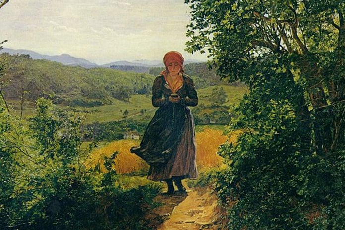 A painting from the 1860s is on display in Germany, in which users saw a young woman with an iPhone News

