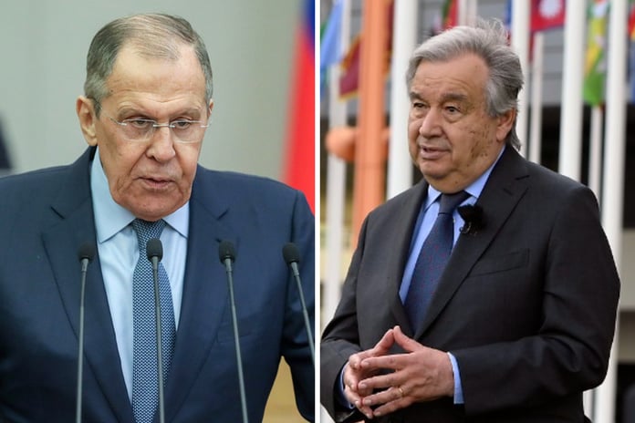 Guterres intends to meet Lavrov

