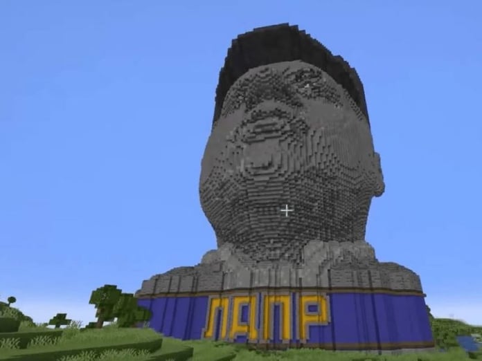 Minecraft created a 200-meter monument to Zhirinovsky

