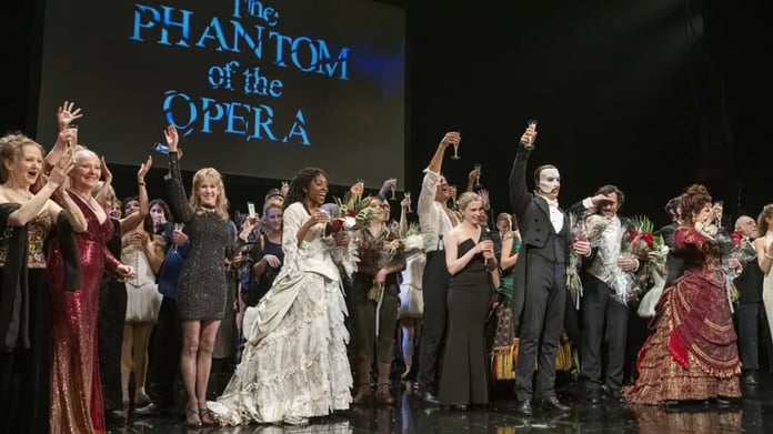  The last screening of The Phantom of the Opera took place in New York.  The musical ran on Broadway for 35 years.

