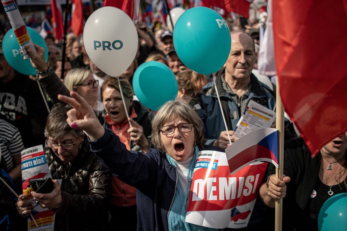 Thousands of anti-government protests against poverty took place in Prague Fox News

