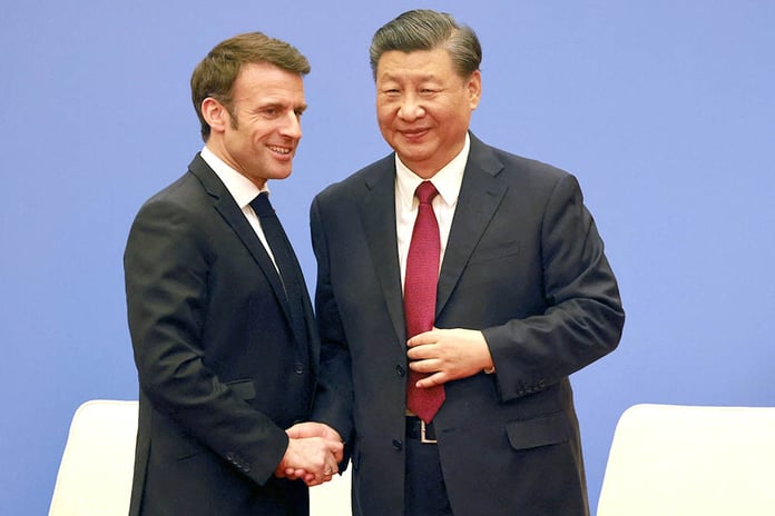 Xi Jinping met with French President at the Great Hall of the People Fox News

