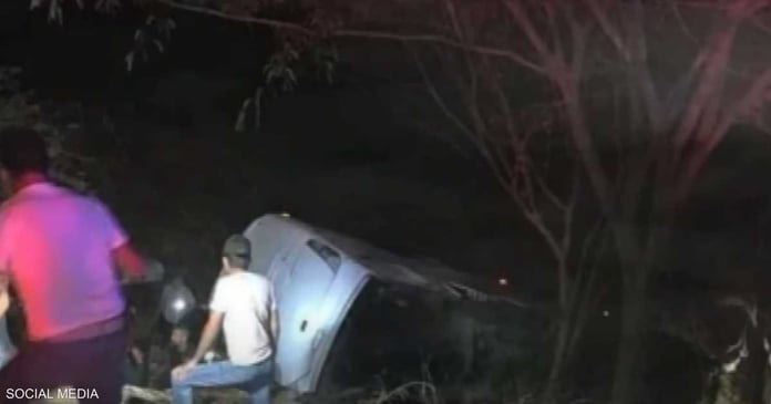 Video .. a terrible accident kills 18 people in Mexico

