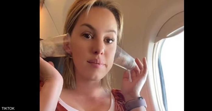  Ear blockage on the plane.  A nurse reveals a 
