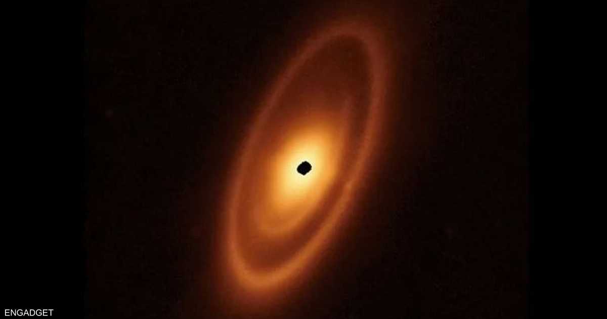 Evidence of planet formation in a distant star system