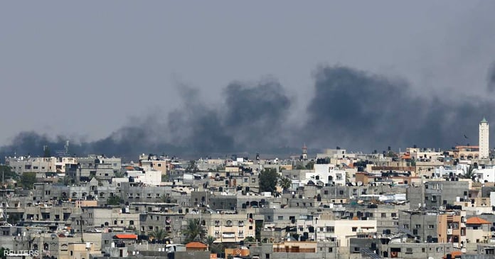 Video.. The Israeli army launches a large-scale attack on the Gaza Strip

