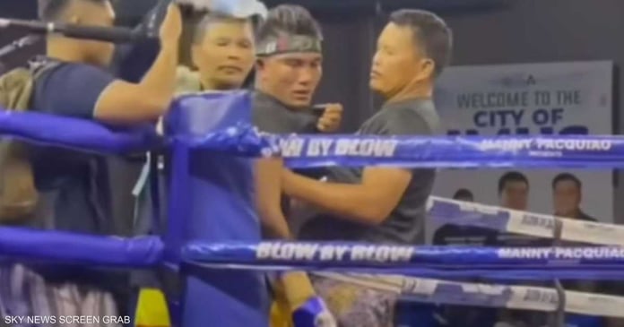 A video shook the Philippines.. the last moments of a young boxer in the ring

