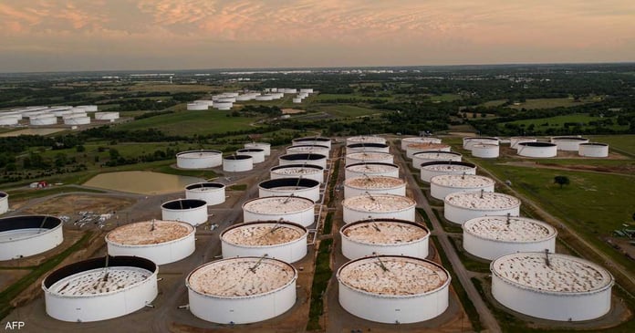 A sudden and large increase in crude oil inventories in the United States

