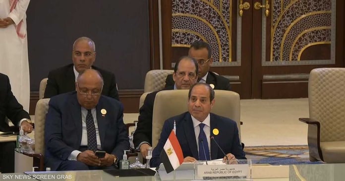 Al-Sisi before the Jeddah summit: preserving the national state is an obligation


