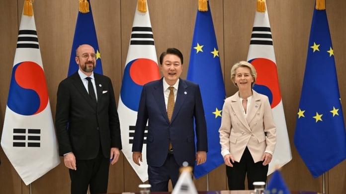 Ukraine and North Korea on agenda for EU talks with Seoul

