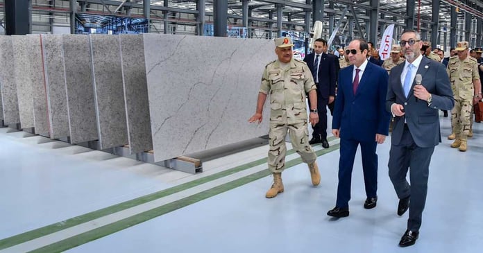  Al-Sissi inaugurates an industrial complex for the production of 