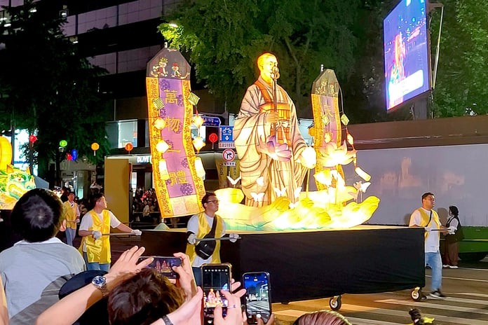 A colorful Buddhist lantern parade was held in Seoul - Reuters

