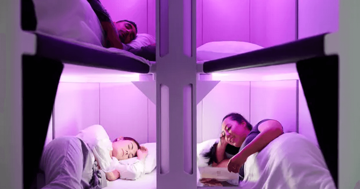 At a "burning" price for 4 hours... beds for rent on planes