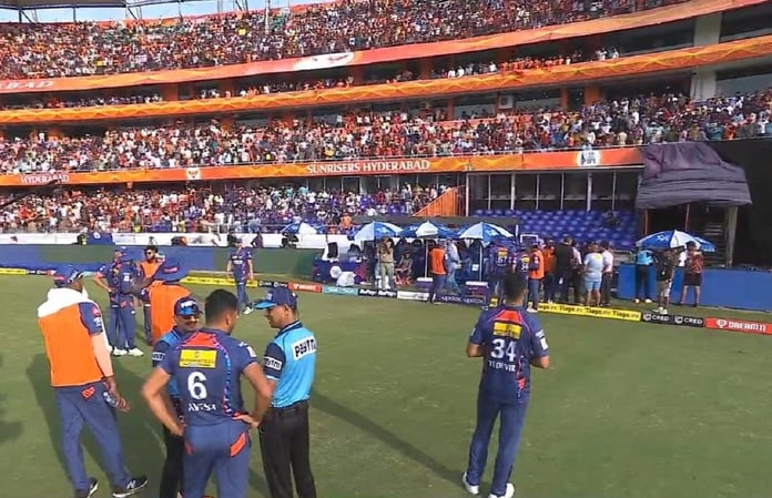 IPL 2023: Uproar during the match between Hyderabad and Lucknow, the audience raised slogans of Kohli-Kohli, the match stopped for some time
