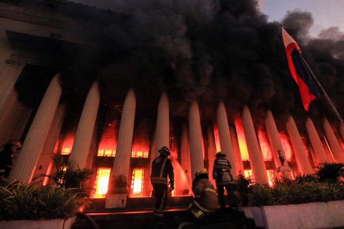 In the Philippines, the country's historic Central Post Office burned down - Reuters

