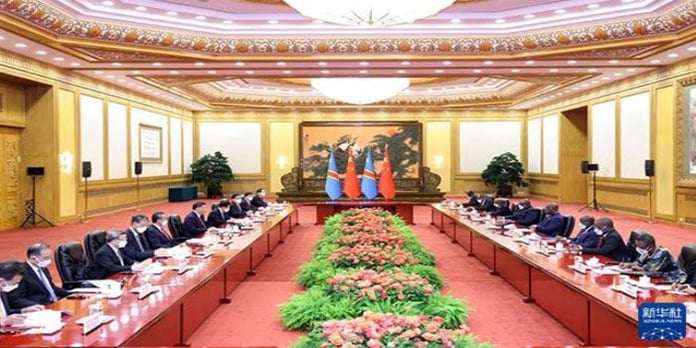Leaders of China and Congo (Kinshasa) hold talks
