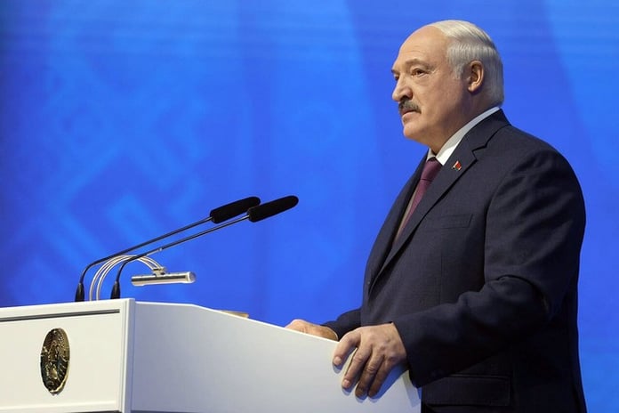 The Kremlin reported that Lukashenka was not at breakfast after the victory parade due to events in Minsk

