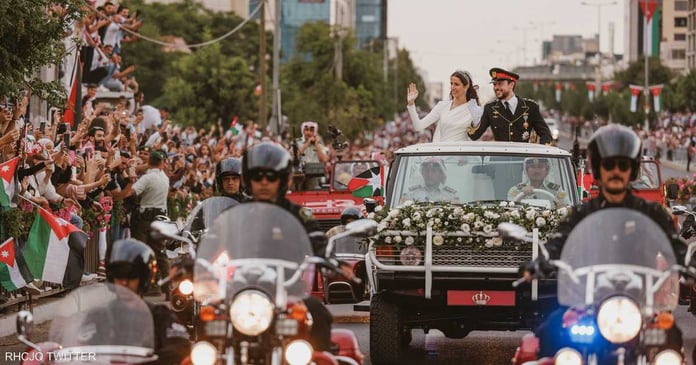 The most important moments of the wedding ceremony and the marriage of Prince Hussein and Princess Rajwa

