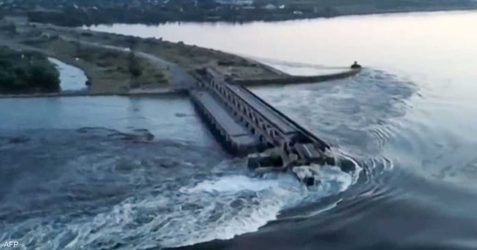 Declaration of emergency.. Dam collapse raises water in Kavkhovka by 10 meters

