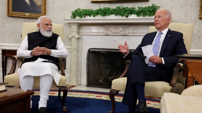 Biden receives Narendra Modi with full honors


