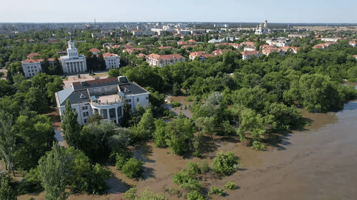  Destruction of the Kakhovskaya hydroelectric power station: flooding, evacuation, consequences.  Major

